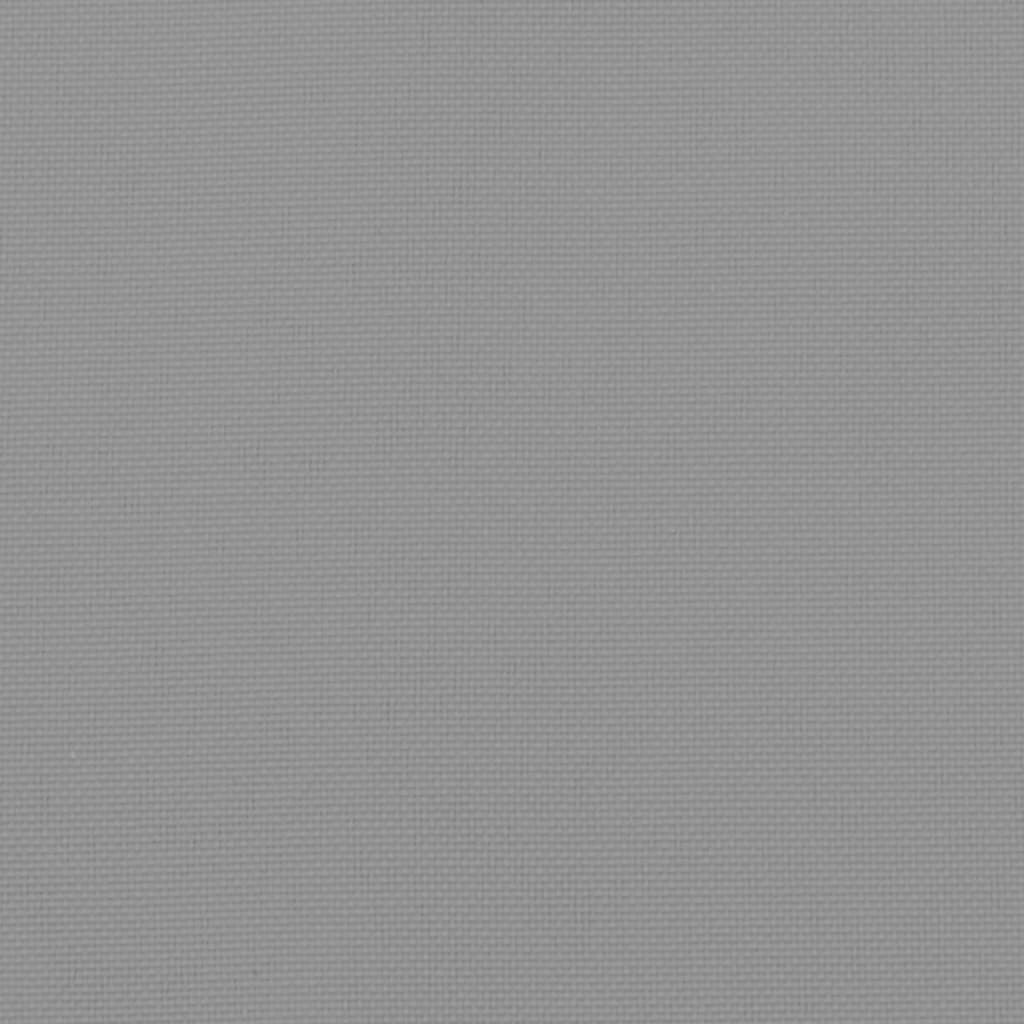 Palettenkissen 120x80x12 cm Grau Stoff