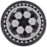 Thumbnail for Bistrotisch Schwarz und Weiß 60 cm Mosaik