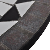 Thumbnail for Bistrotisch Schwarz und Weiß 60 cm Mosaik