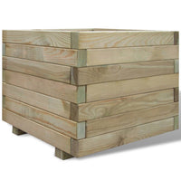 Thumbnail for Hochbeet 50x50x40 cm Holz Quadratisch