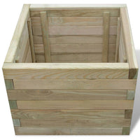 Thumbnail for Hochbeet 50x50x40 cm Holz Quadratisch