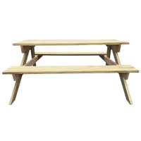 Thumbnail for Picknicktisch 150x135x71,5 cm Holz