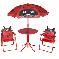Thumbnail for 3-tlg. Garten-Bistro-Set für Kinder mit Sonnenschirm Rot