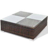 Thumbnail for 10-tlg. Garten-Lounge-Set mit Auflagen Poly Rattan Braun