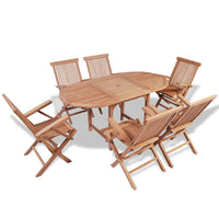 Thumbnail for B-Ware 7-tlg. Garten-Essgruppe Teak Massivholz