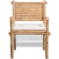 Thumbnail for 3-tlg. Bistro-Set mit Auflagen Bambus