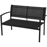 Thumbnail for 4-tlg. Garten-Lounge-Set Textilene Schwarz