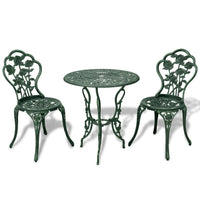 Thumbnail for 3-tlg. Bistro-Set Aluminiumguss Grün