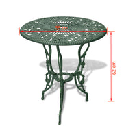 Thumbnail for 3-tlg. Bistro-Set Aluminiumguss Grün