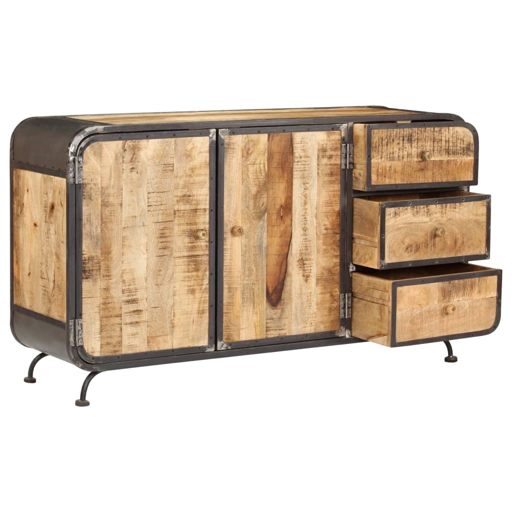 Sideboard 140x40x80 cm Massivholz Mango