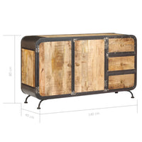 Thumbnail for Sideboard 140x40x80 cm Massivholz Mango