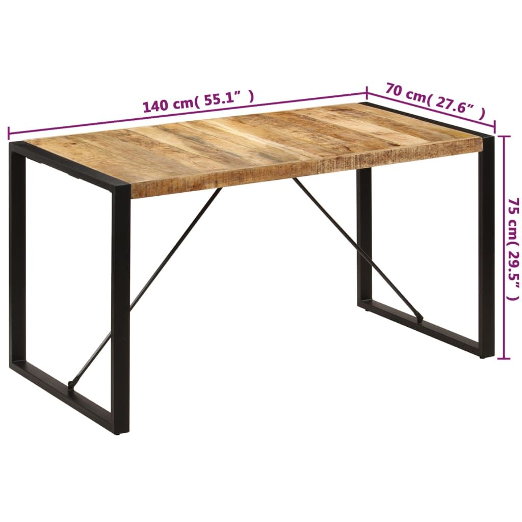 Esstisch 140x70x75 cm Massivholz Mango