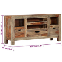 Thumbnail for Sideboard 100x30x50 cm Massivholz Palisander