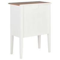Thumbnail for Sideboard Weiß 54x30x80 cm Massivholz