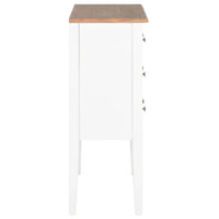 Thumbnail for Sideboard Weiß 54x30x80 cm Massivholz