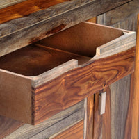 Thumbnail for Sideboard Grau 160x40x75 cm Massivholz