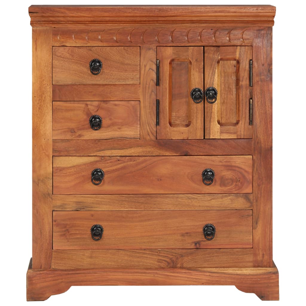Sideboard 62x30x75 cm Massivholz Akazie