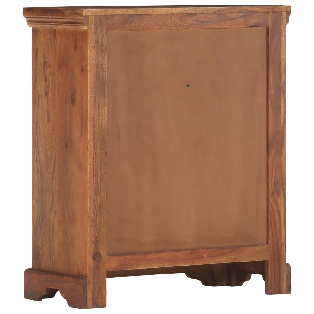 Sideboard 63x30x75 cm Massivholz Akazie