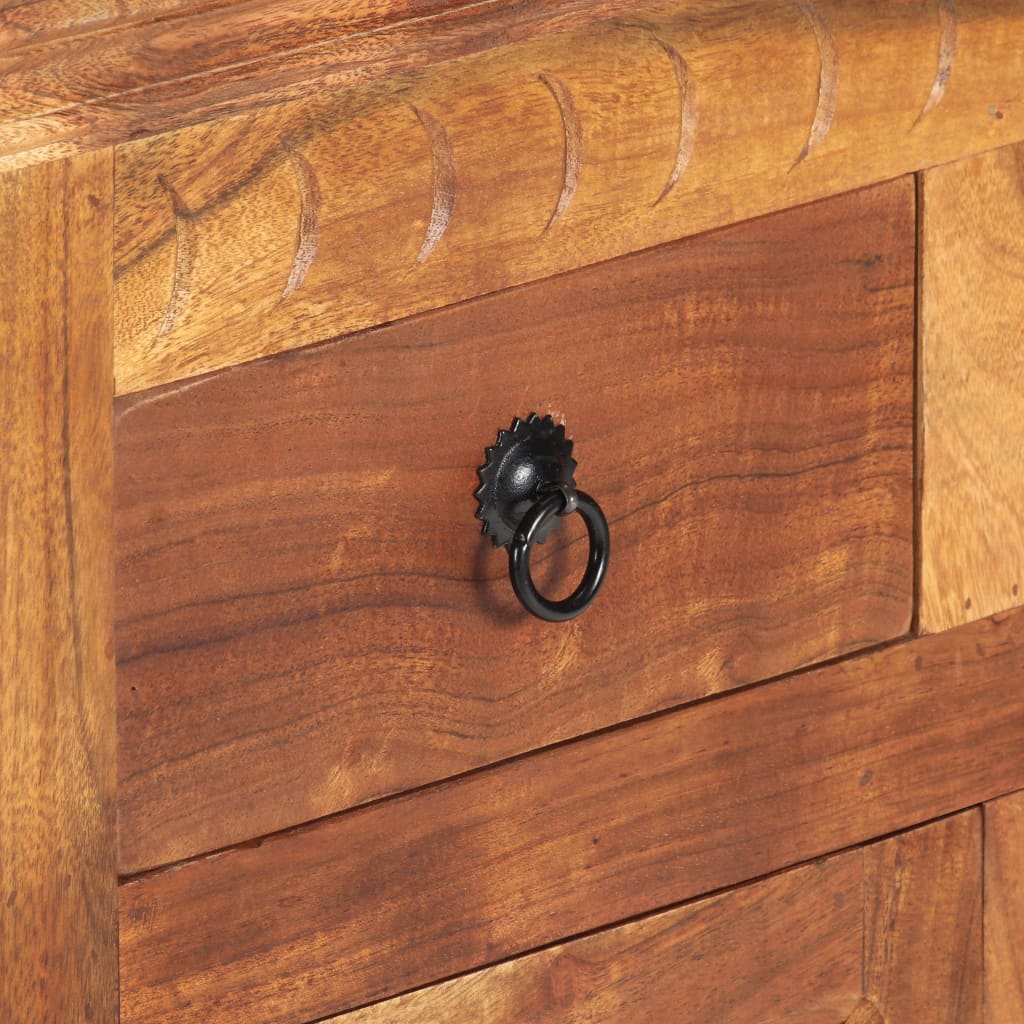 Sideboard 63x30x75 cm Massivholz Akazie