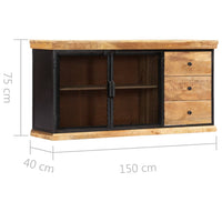 Thumbnail for Sideboard 150x40x75 cm Massivholz Mango
