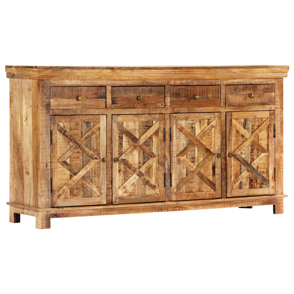 Sideboard mit 4 Schubladen 160x40x85 cm Massivholz Mango