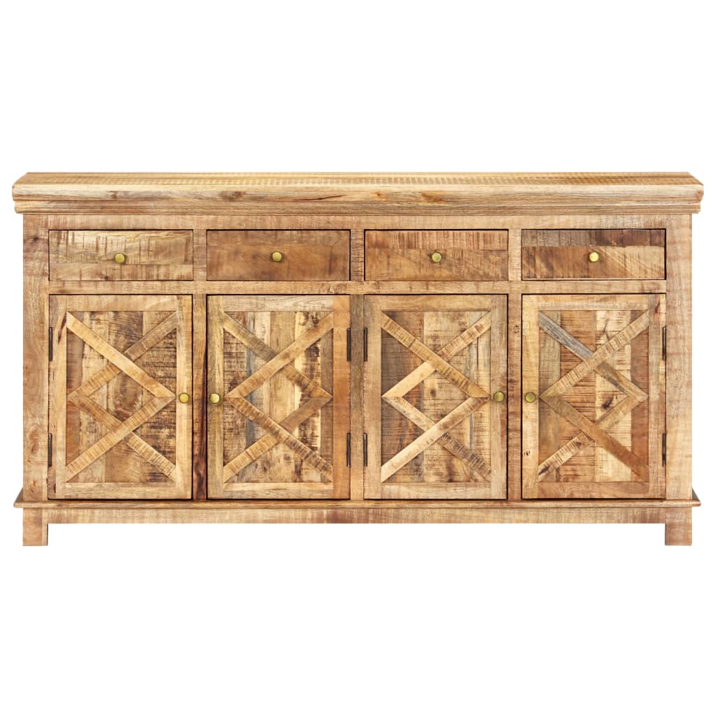 Sideboard mit 4 Schubladen 160x40x85 cm Massivholz Mango