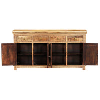 Thumbnail for Sideboard mit 4 Schubladen 160x40x85 cm Massivholz Mango
