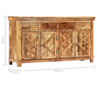 Thumbnail for Sideboard mit 4 Schubladen 160x40x85 cm Massivholz Mango