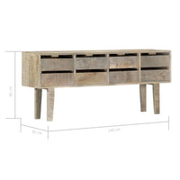 Thumbnail for Sideboard 140×30×60 cm Massivholz Mango