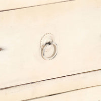 Thumbnail for Sideboard Weiß 160x40x80 cm Massivholz Mango