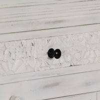 Thumbnail for Sideboard Weiß 140x40x74 cm Massivholz Mango
