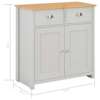 Thumbnail for Sideboard Grau vidaXL Sideboard Grau 79 x 35 x 81 cm