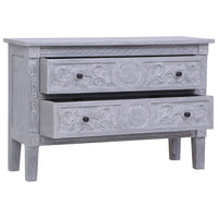 Thumbnail for Sideboard mit 2 Schubladen 90 x 30 x 60 cm Massivholz Mahagoni
