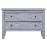 Thumbnail for Sideboard mit 2 Schubladen 90 x 30 x 60 cm Massivholz Mahagoni