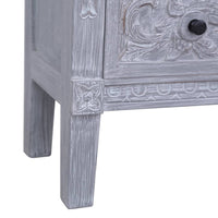Thumbnail for Sideboard mit 2 Schubladen 90 x 30 x 60 cm Massivholz Mahagoni