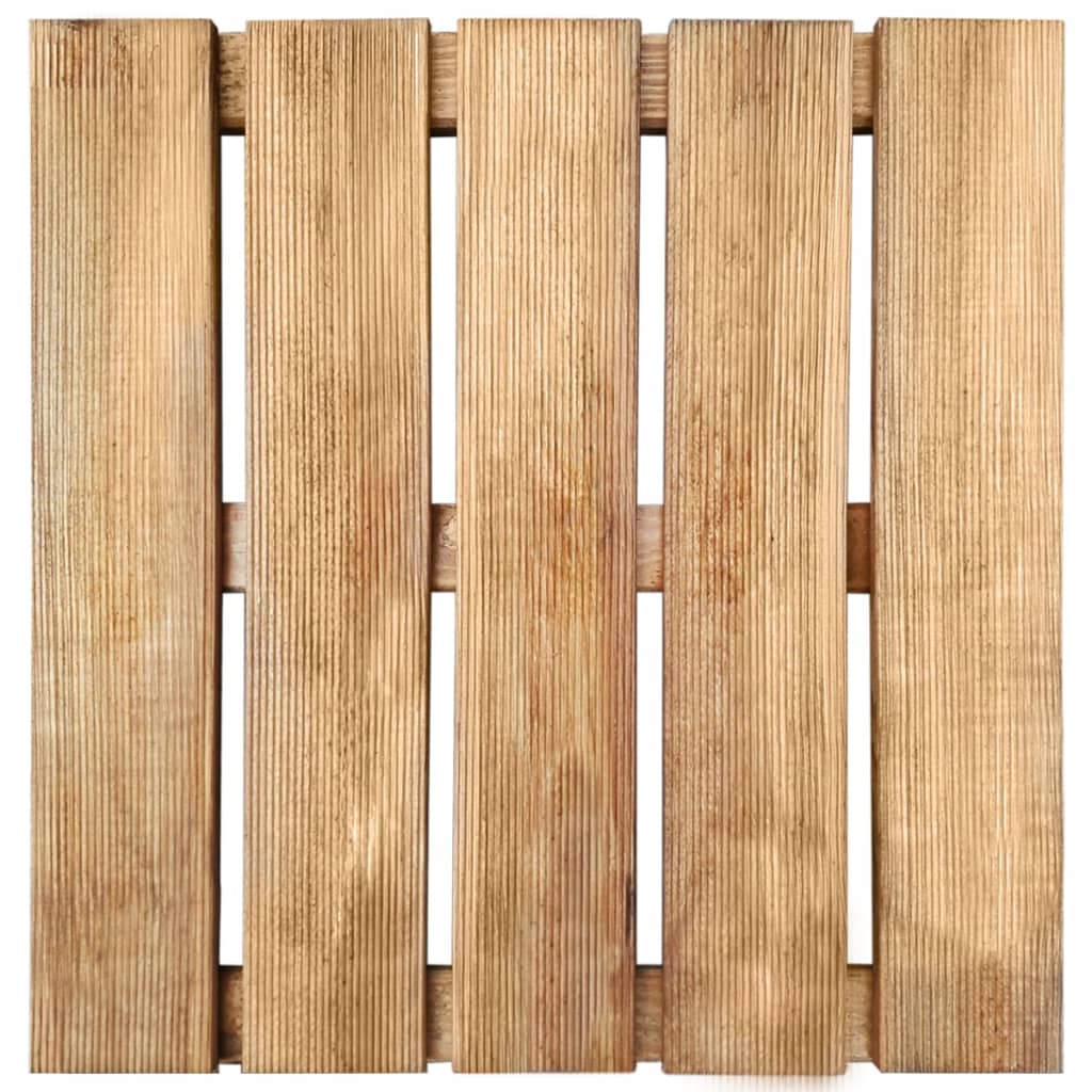 Terrassenfliesen 18 Stk. 50×50 cm Holz Braun