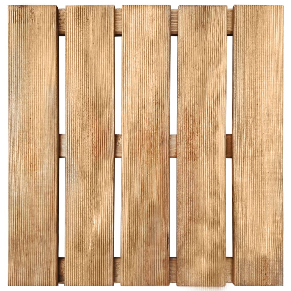 Terrassenfliesen 30 Stk. 50×50 cm Holz Braun