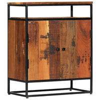 Thumbnail for Beistellschrank 60x35x76 cm Massives Altholz und Stahl