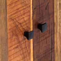 Thumbnail for Beistellschrank 60x35x76 cm Massives Altholz und Stahl