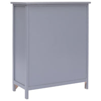 Thumbnail for Beistellschrank 60x30x75 cm Grau Massivholz Paulownia