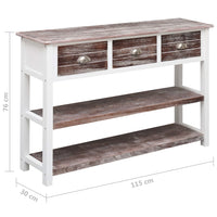 Thumbnail for Sideboard Antik-Braun 115x30x76 cm Holz