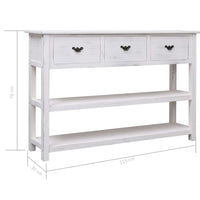 Thumbnail for Sideboard Antik-Weiß 115x30x76 cm Holz
