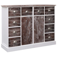 Thumbnail for Sideboard mit 10 Schubladen Braun 113x30x79 cm Holz