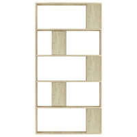 Thumbnail for Bücherregal/Raumteiler Sonoma-Eiche 80x24x159 cm Holzwerkstoff
