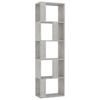 Thumbnail for Bücherregal/Raumteiler Betongrau 45x24x159 cm Holzwerkstoff