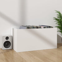 Thumbnail for Schallplatten-Aufbewahrungsbox Weiß 71x34x36 cm Holzwerkstoff