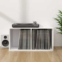 Thumbnail for Schallplatten-Aufbewahrungsbox Weiß 71x34x36 cm Holzwerkstoff