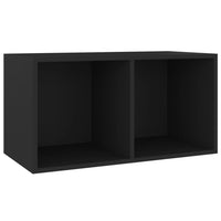 Thumbnail for Schallplatten-Aufbewahrungsbox Schwarz 71x34x36cm Holzwerkstoff