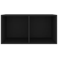 Thumbnail for Schallplatten-Aufbewahrungsbox Schwarz 71x34x36cm Holzwerkstoff
