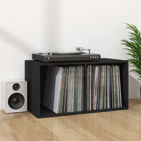 Thumbnail for Schallplatten-Aufbewahrungsbox Schwarz 71x34x36cm Holzwerkstoff